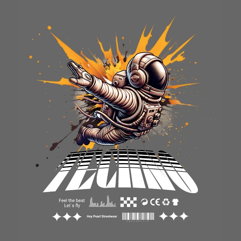 Astronaute en Spray Splash Techno