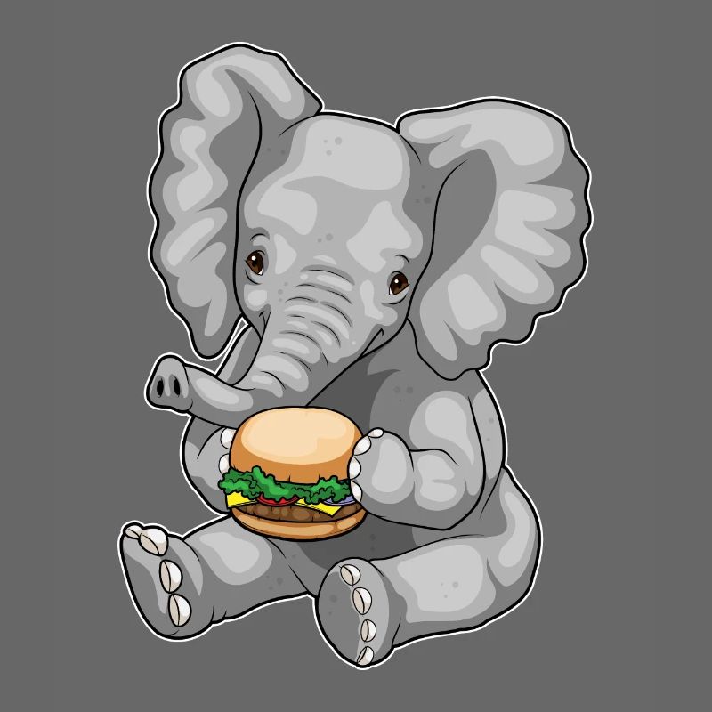 Cheeseburger éléphant