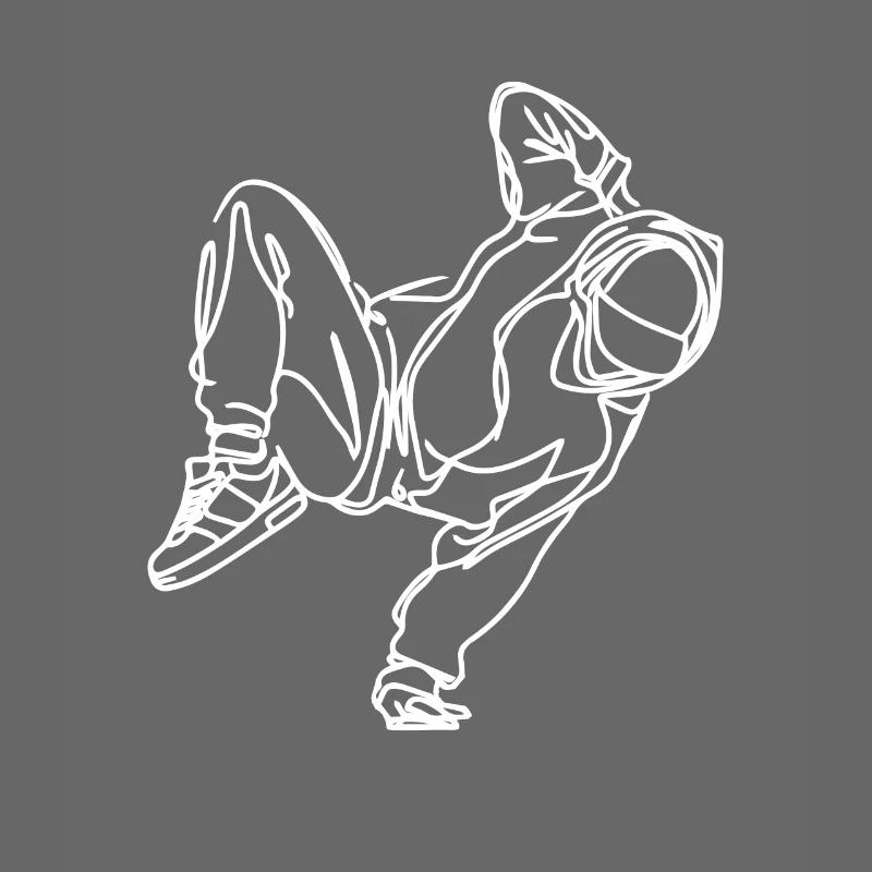 Dessin de breakdancer
