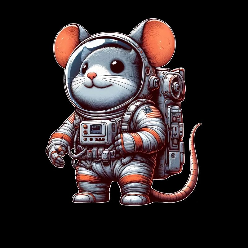 Souris Astronaute Espace Univers Science-Fiction