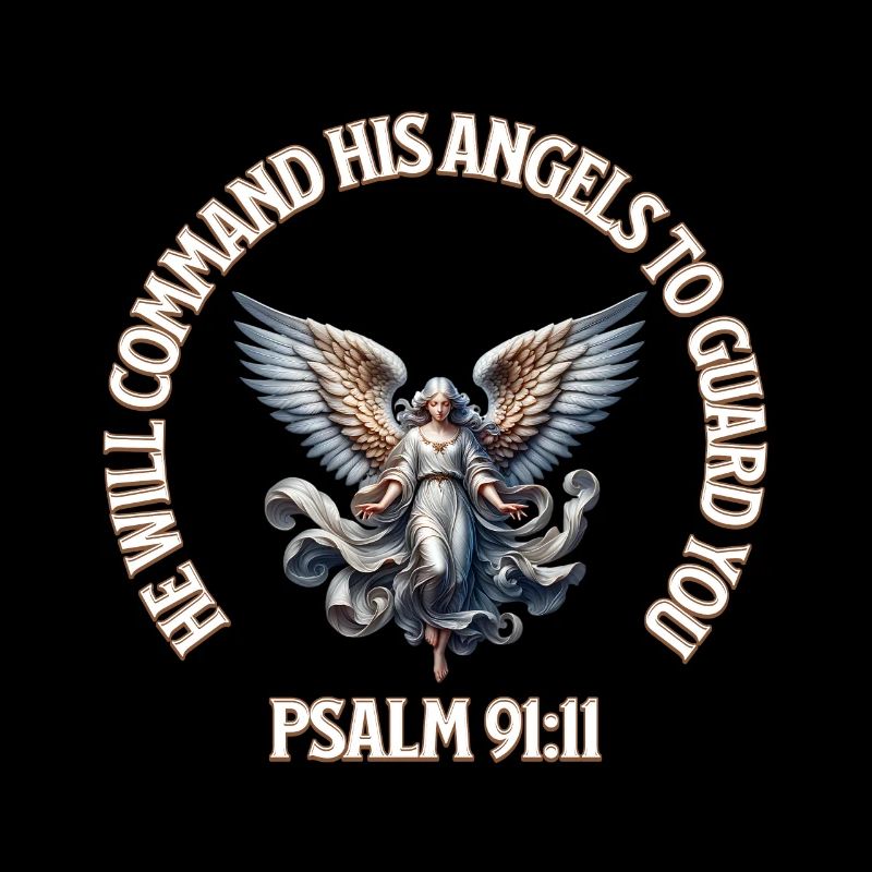 Himmlischer Engel Psalm 91:11 Design
