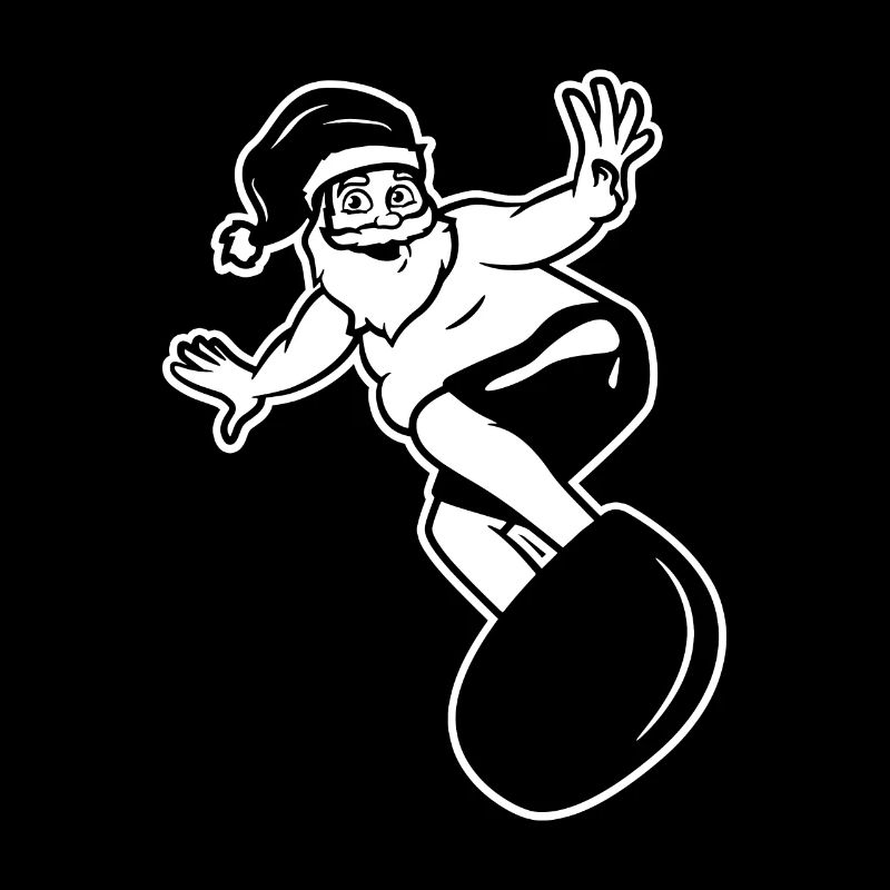 Père Noël surfeur