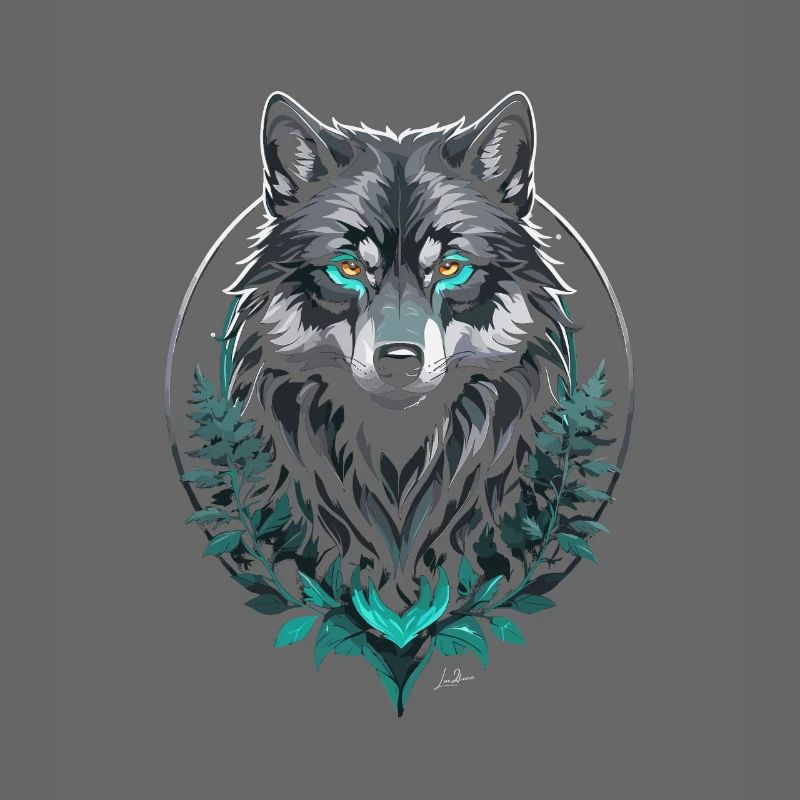 Wald Arktischer Wolf