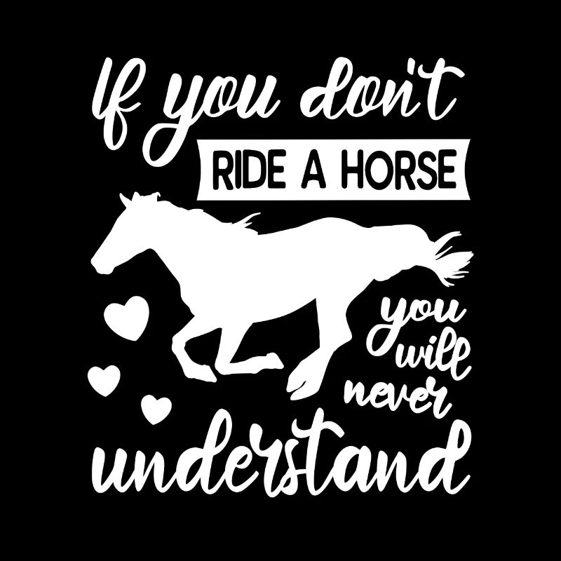 Si tu ne montes pas à cheval