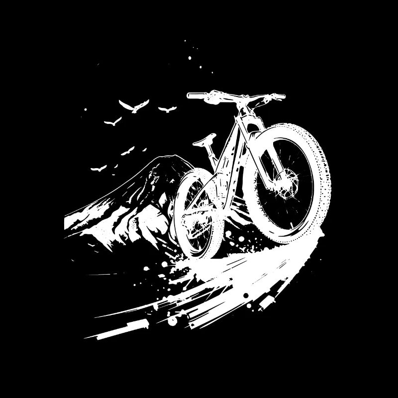 Mountain Biking Sketch