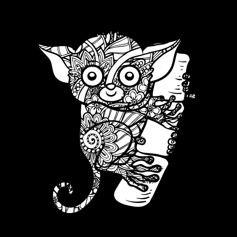 Tarsier Tarsier Floral Pattern