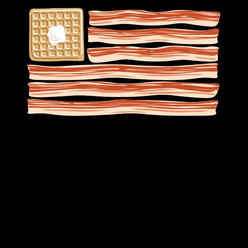 Bacon Drapeau américain Bacon de porc