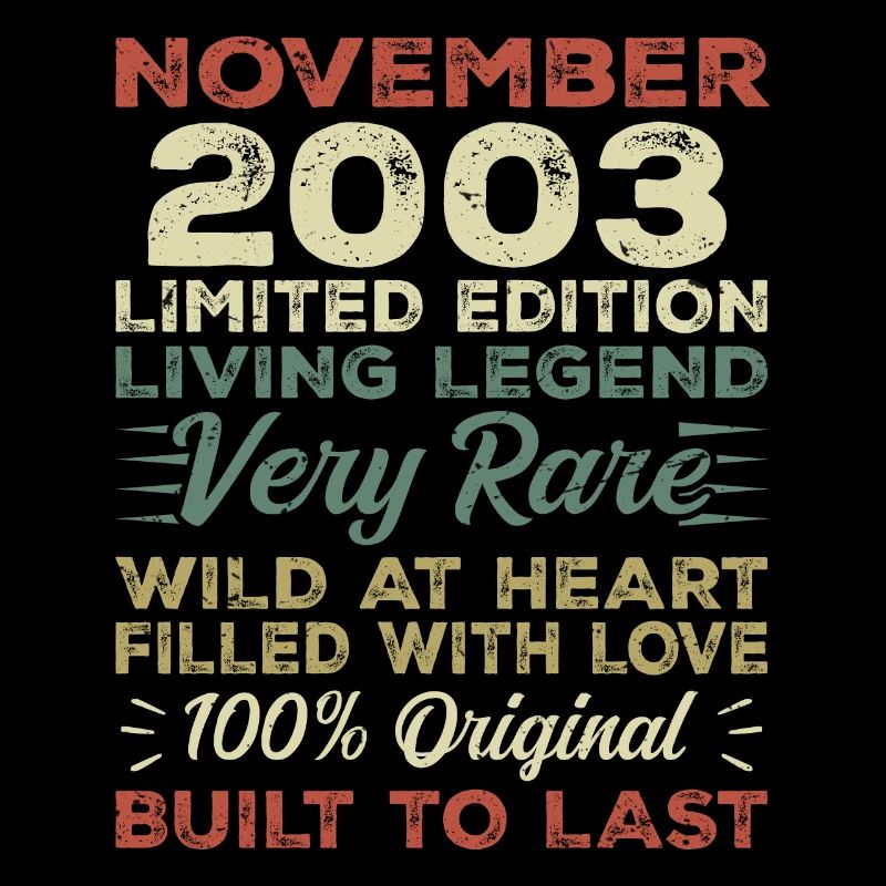 Legend Since November 2003 Vintage November 2003