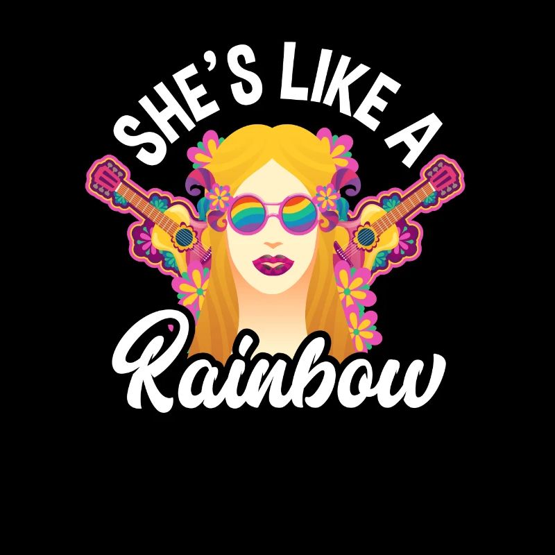 She's Like A Rainbow Hippie Stil