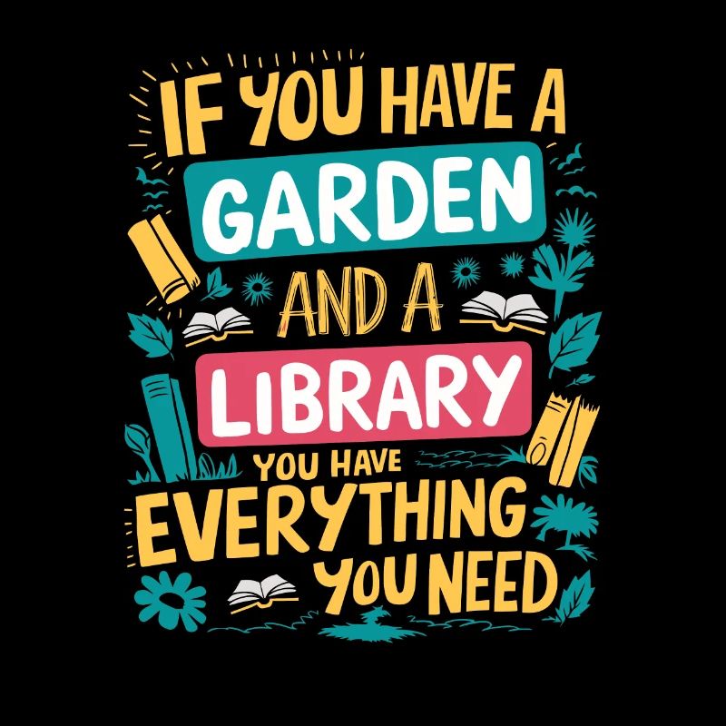 Garten und Bücher – das wahre Glück