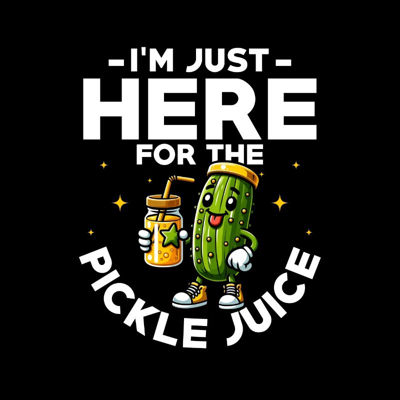 Je suis juste ici pour le jus de cornichon Concombre Végétalien