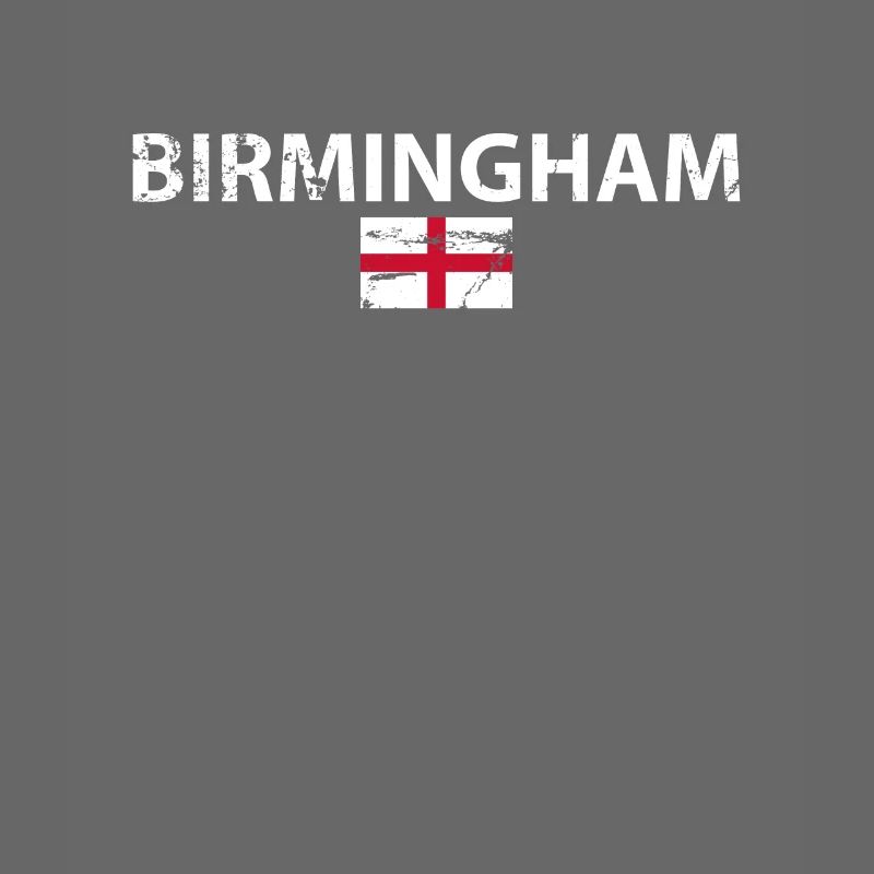 Birmingham, Angleterre, Vintage Drapeau Anglais