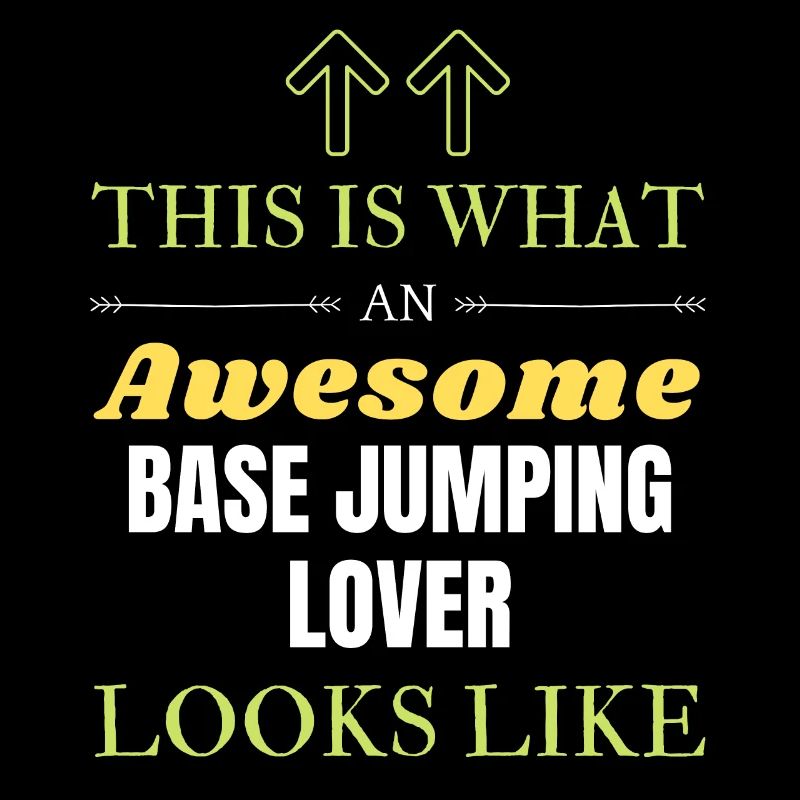 This is what an awesome BASE jumping lover looks l