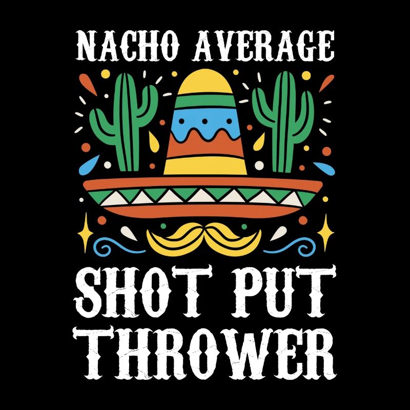 Nacho Lanceur De Poids Moyen Avec Sombrero Et