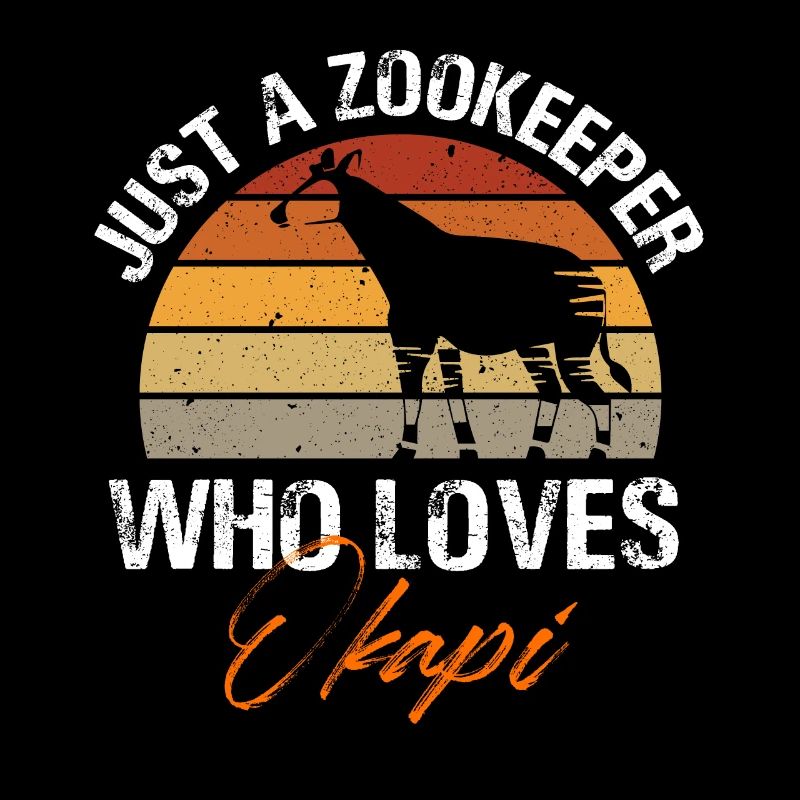 juste un gardien de zoo qui aime l’okapi Design pour un