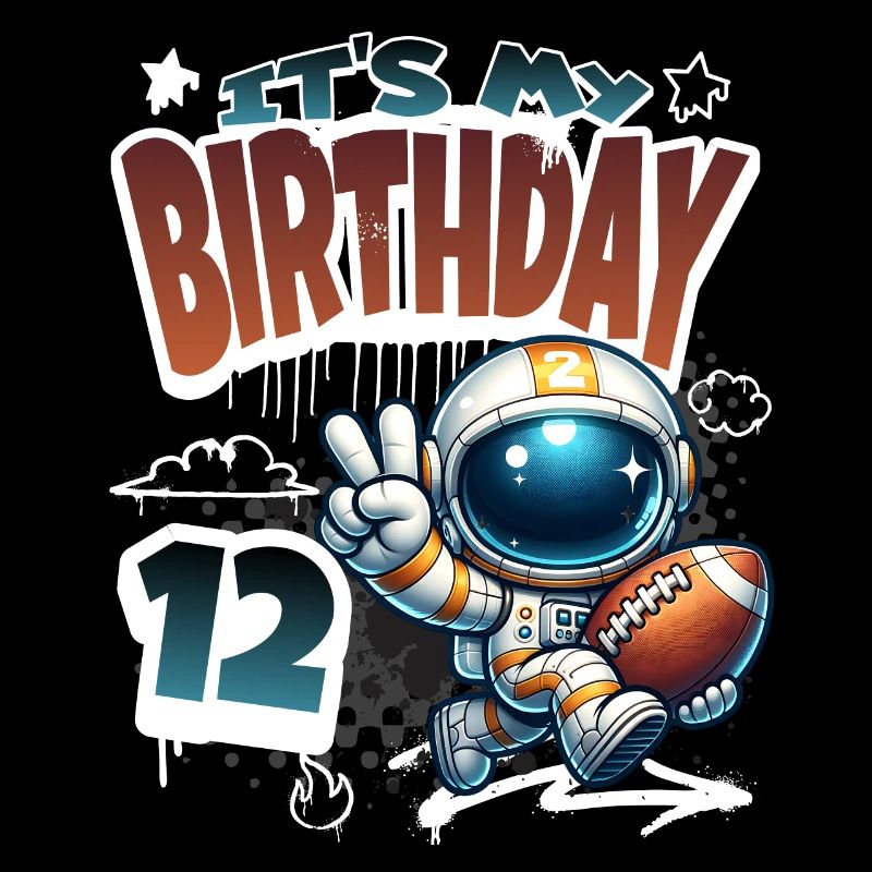 Astronaut 12th Birthday Football