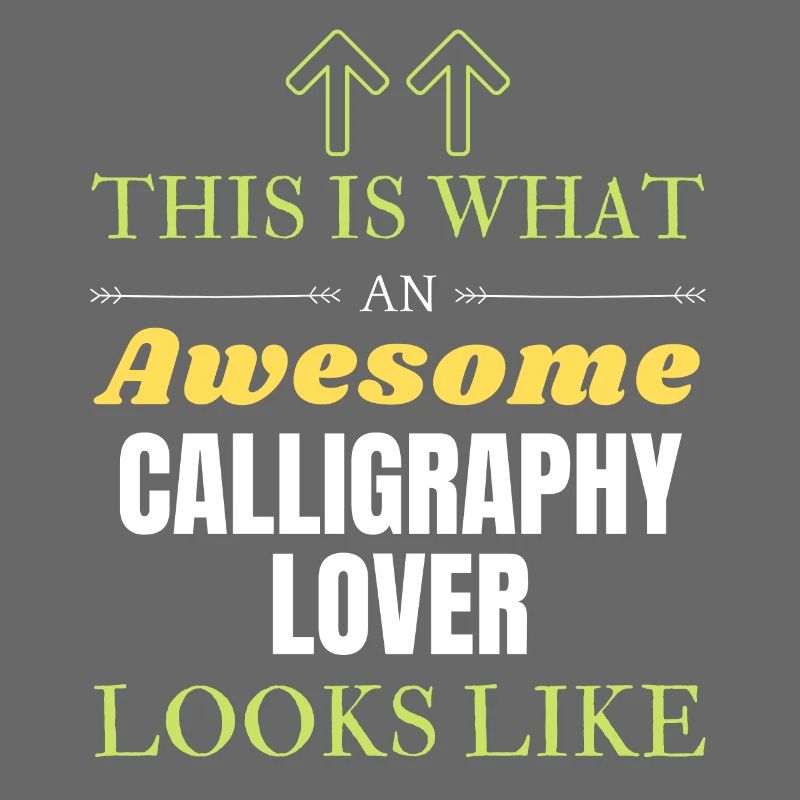 This is what an awesome Calligraphy lover looks li
