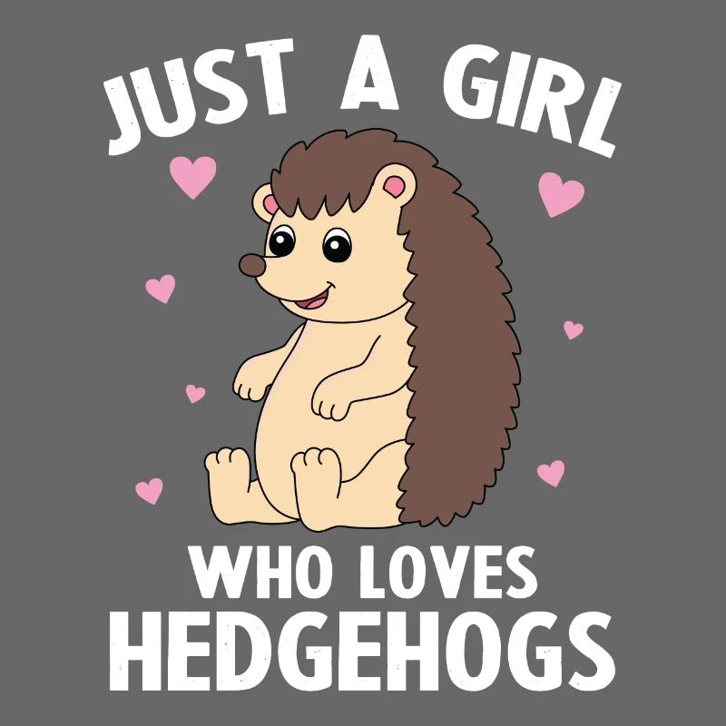 Nur ein Mädchen, das Igel liebt