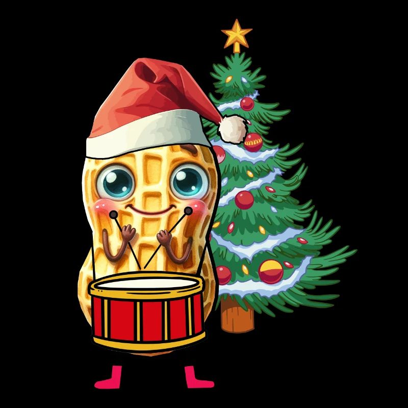 Peanut Gnome Gnome Drum Noël Père Noël
