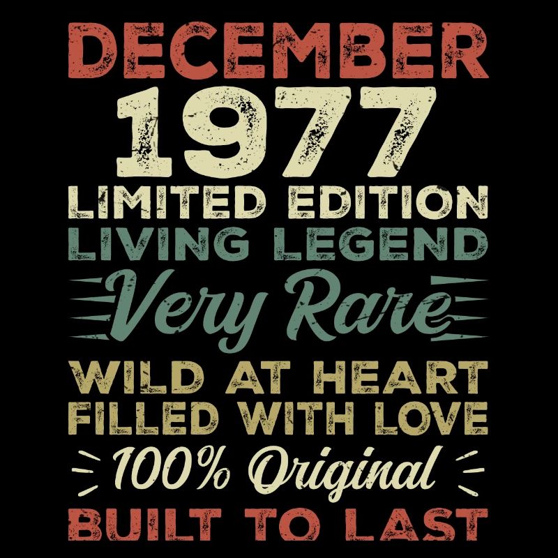 Décembre 1977 - anniversaire Décembre 1977 année