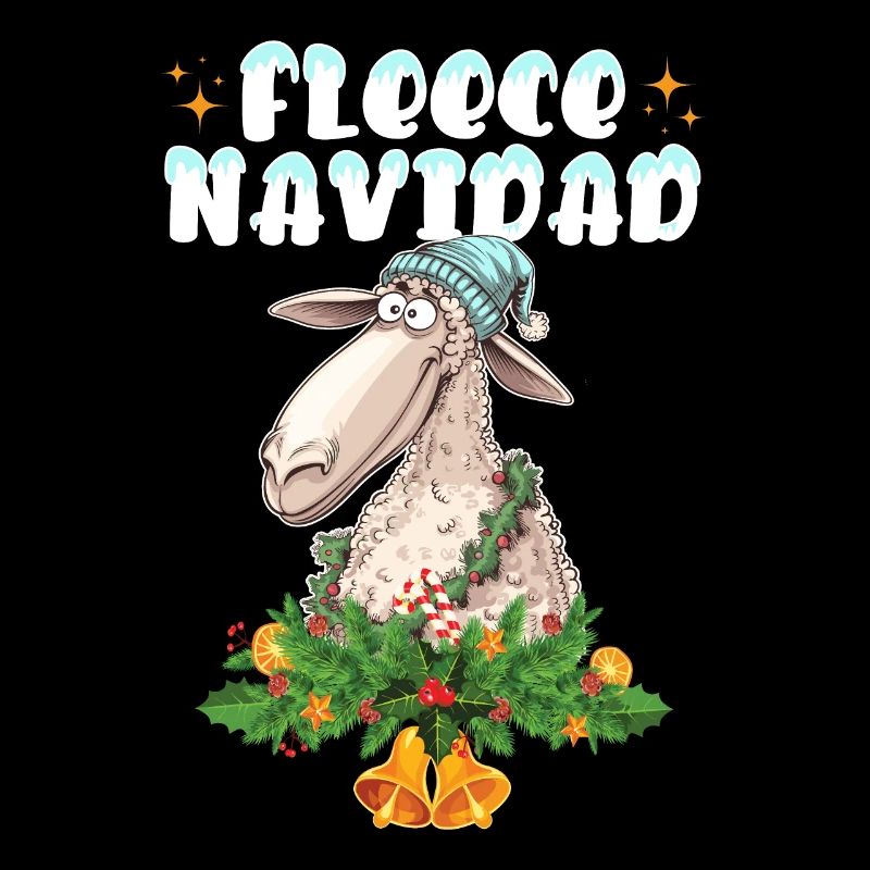 Feliz Navidad Fleece Navidad Schaf Weihnachten Fun