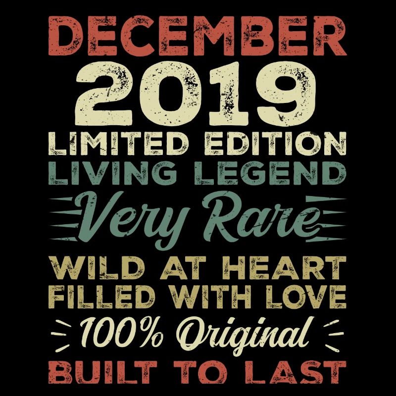 Décembre 2019 - Anniversaire Décembre 2019 année