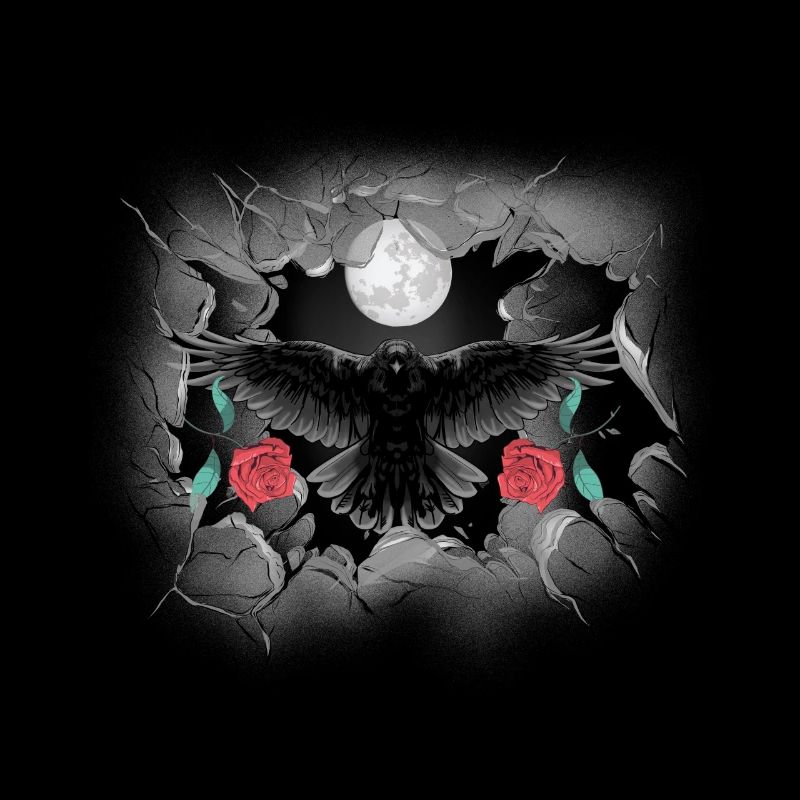 Halloween raven crow ravens crows mystical