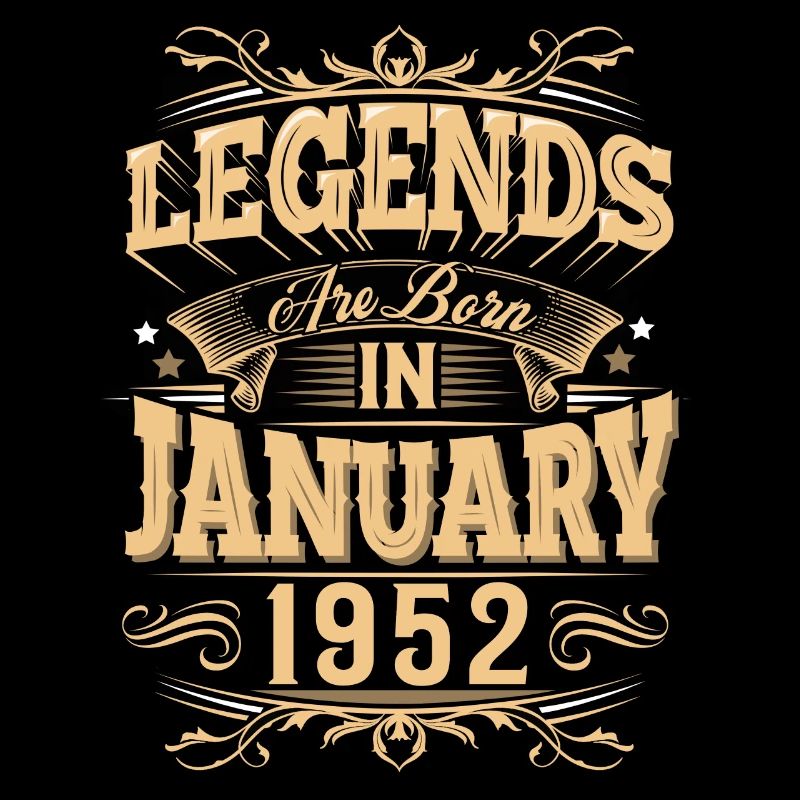 Légende de l’anniversaire de janvier 1952