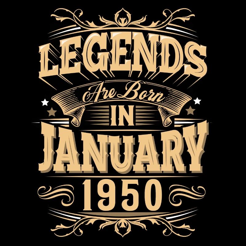 January 1950's Birthday Legend