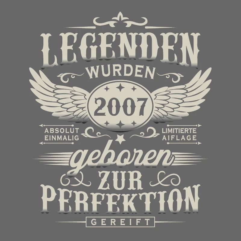 Legenden Wurden 2007 Geboren Geburtstag Geschenk
