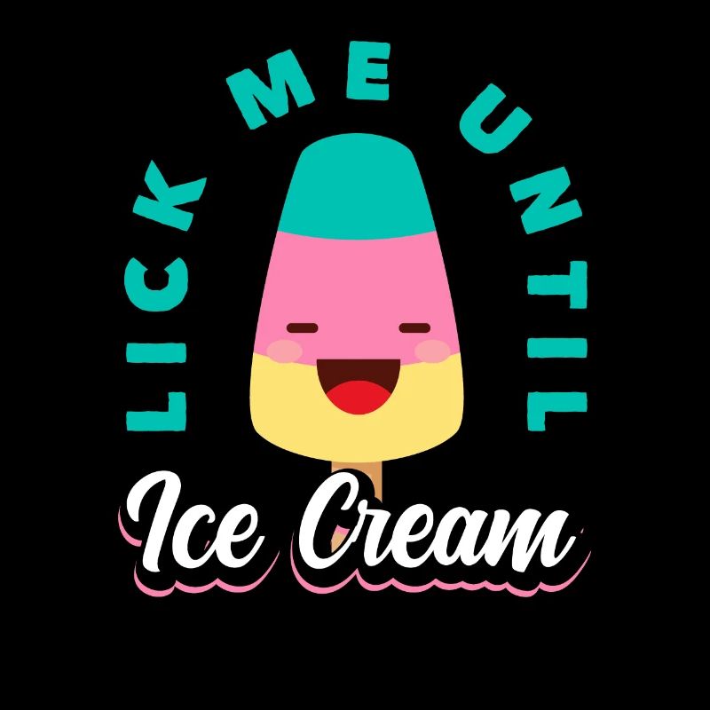 Amateur de crème glacée lèche-moi jusqu’à ce que