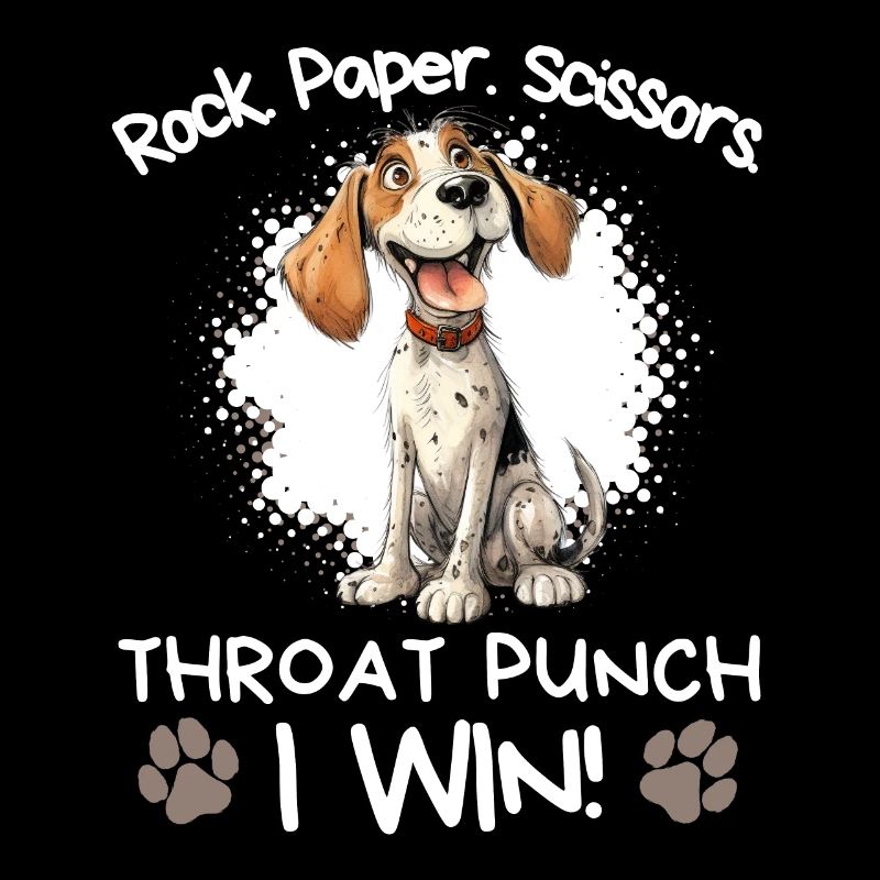 Roche Papier Ciseaux Gorge Punch - Epagneul Humour