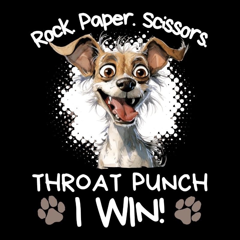 Roche Papier Ciseaux Jack Russell Sarcasme Humour