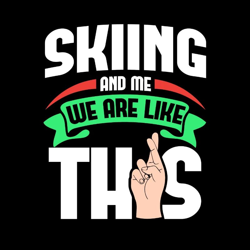 Skiing Me Are Like