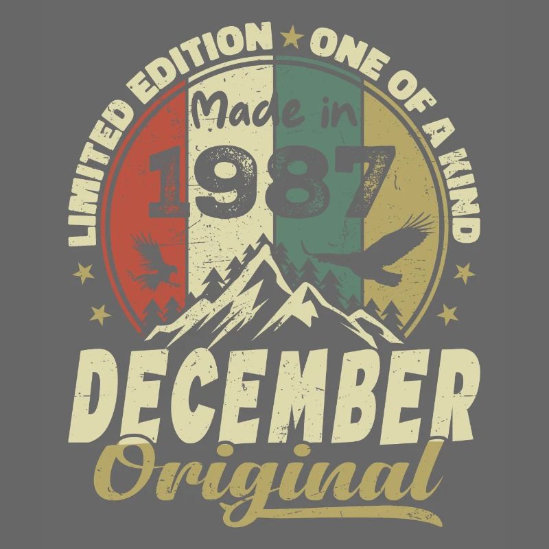 Vintage Retro Geburtstagsgeschenk - Dezember 1987