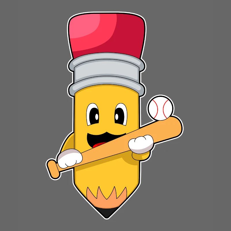 Crayon Baseball Batte de baseball