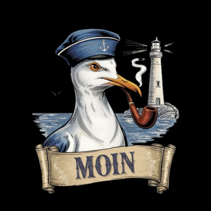 Vintage Seagull Nautical Bird