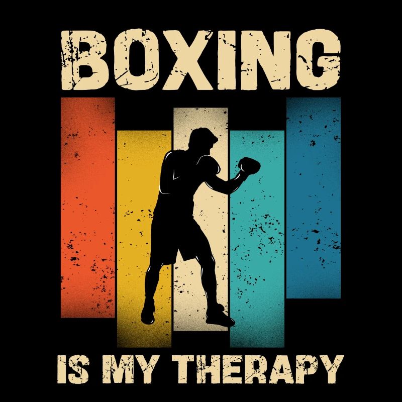 La boxe est ma thérapie style rétro