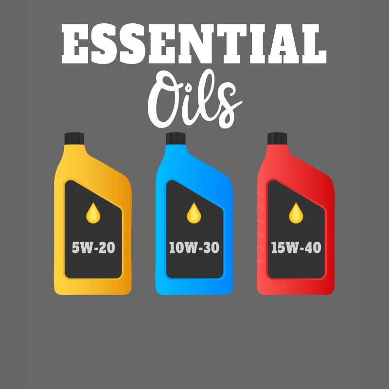 Funny Essential Oils Illustration for