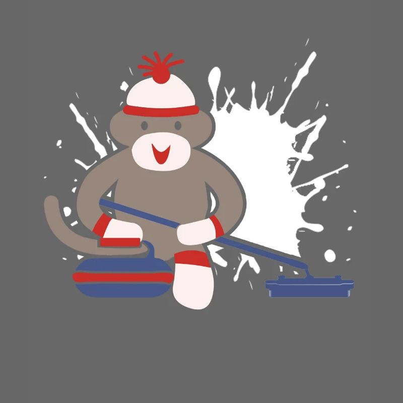 Sock Monkey Curling