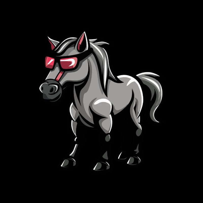 Pferd Comic Cool