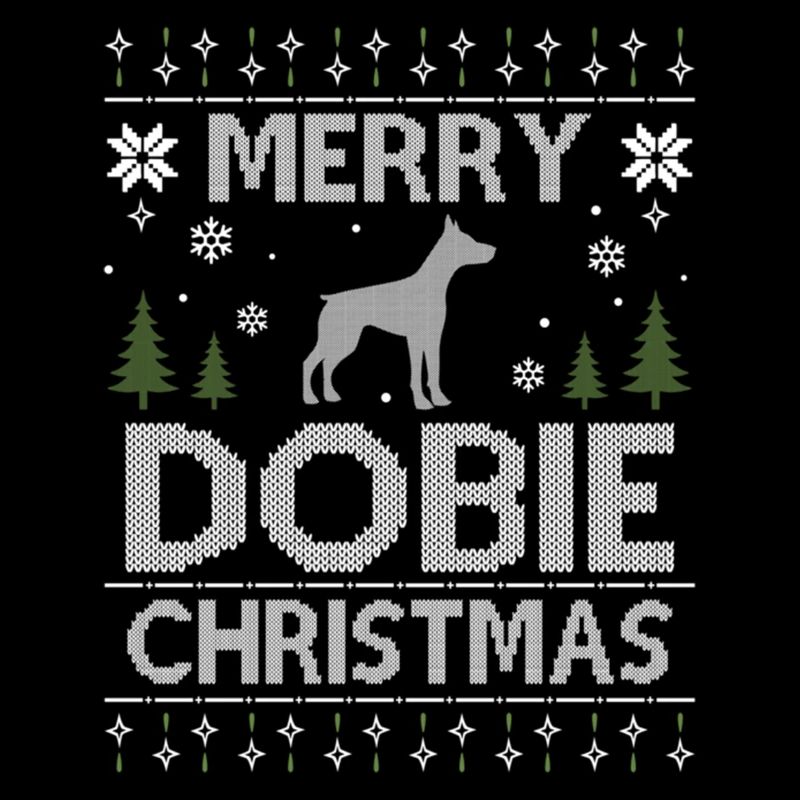 Frohe Dobie Weihnachtshunde Hässliche Weihnachtshunde