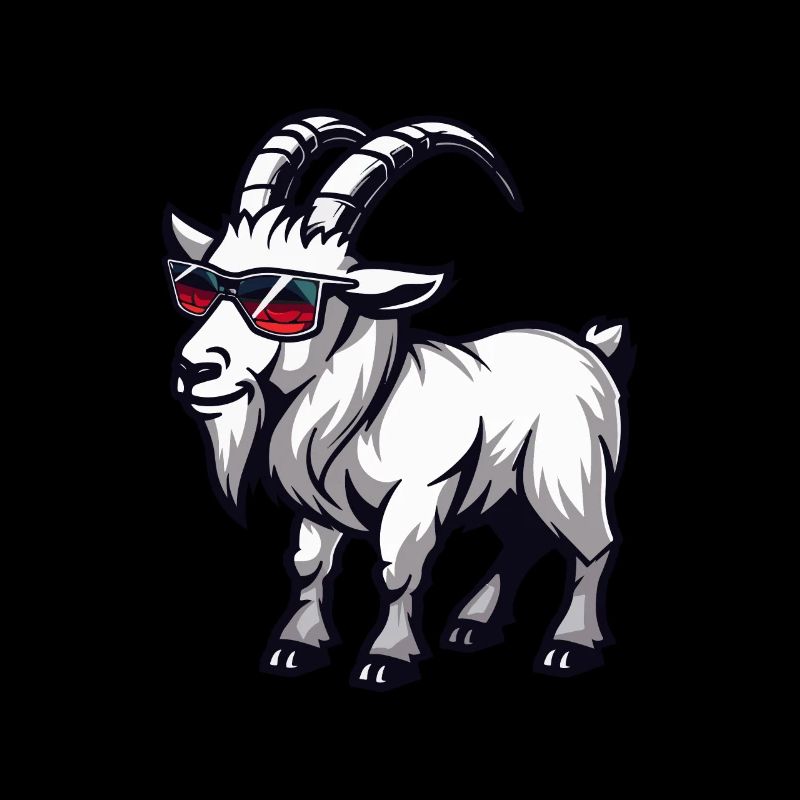 Bergziege Comic Cool