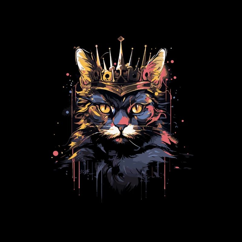 Chat Chat Animal Couronne