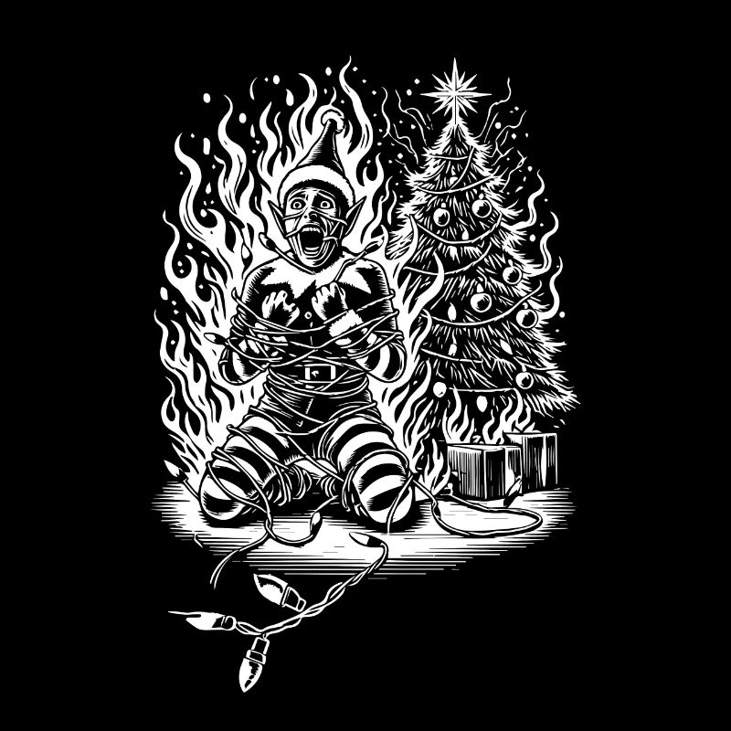 Listiger Sarkasmus Weihnachts-Horror