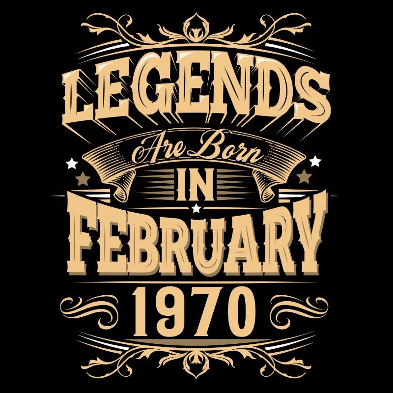 February 1970's Birthday Legend