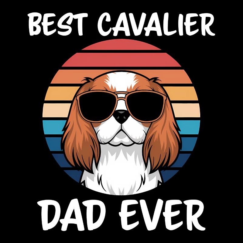 Cavalier King Charles Spaniel Saying Dad Gift