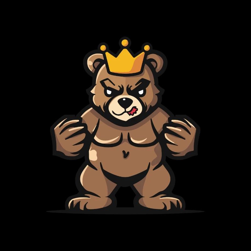Ours Cartoon Couronne
