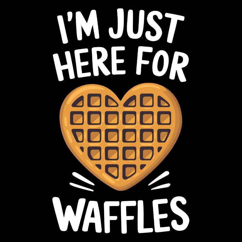 Waffles Saying Dessert Funny Waffles Gift