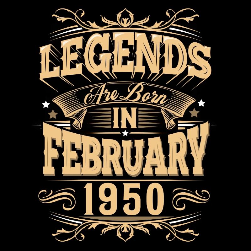 February 1950's Birthday Legend
